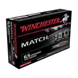 Cartouches Winchester Match Hollow Point Boat Tail - Cal. 6.5 Creedmo - 140 gr / Par 1