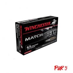 Cartouches Winchester Match Hollow Point Boat Tail - Cal. 6.5 Creedmo - 140 gr / Par 5