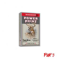 Balles Winchester Power Point - Cal. 7-08 Rem - Par 20 - 140 gr / Par 5