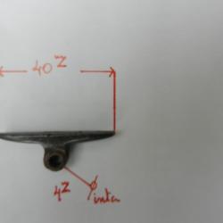 support métal d'anneau de bretelle pour fusil ancien