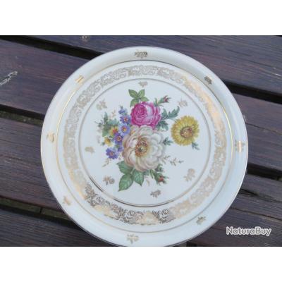 Petit Cadre Rond En Porcelaine De Limoges – Occasion – Déco Vintage
