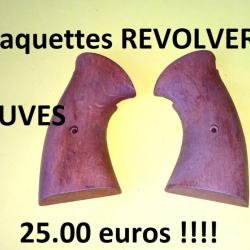 plaquettes bois revolver NEUVES - VENDU PAR JEPERCUTE (D23G5)