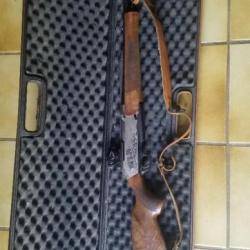 Carabine browning bar longtrac 300 winchester magnum .canon flute. Belle crosse. Gravure argente.