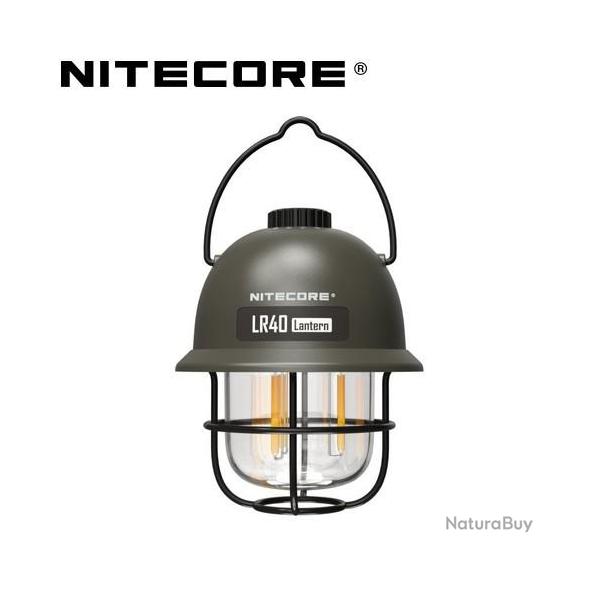 Lanterne rtro multifonction Nitecore LR40 Kaki - 100 Lumens - Rechargeable USB-C