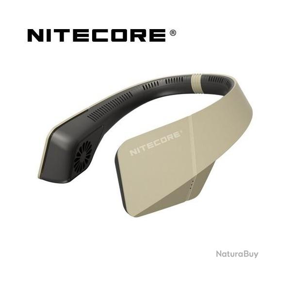 Ventilateur de cou portable Nitecore NEF20 - capacit 4000 mAh - Rechargeable USB-C