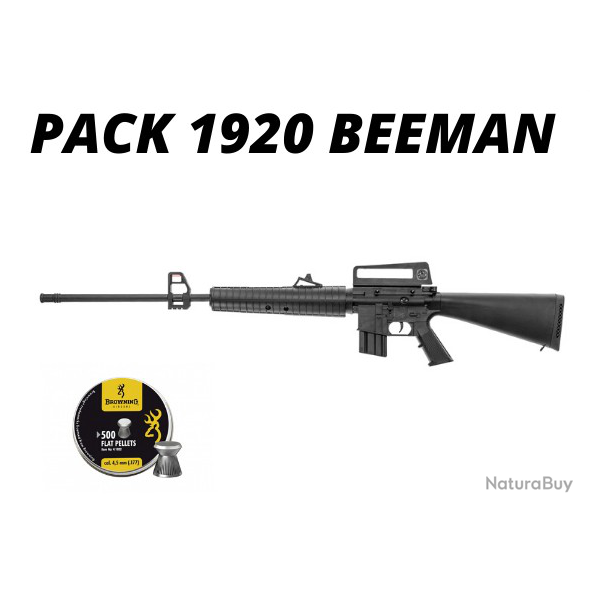 Pack Carabine  plombs Beeman 1920 Sniper 4,5 mm (B-1920) + Bote de plombs !
