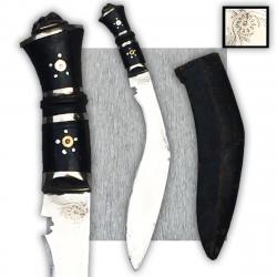 RARE & BEAU SABRE / POIGNARD KUKRI KOUKRI DE TYPE OFFICIER SUPERIEUR FIN XIX OBJET D'ORIGINE
