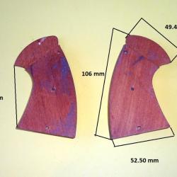 plaquettes bois revolver (voir dimensions sur les photos) - VENDU PAR JEPERCUTE (D23G10)