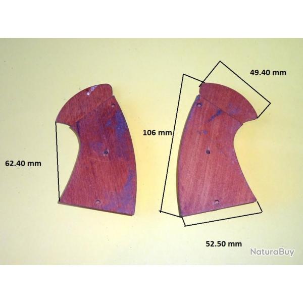 plaquettes bois revolver (voir dimensions sur les photos) - VENDU PAR JEPERCUTE (D23G10)