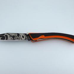 Couteau pliant LUG - C63 Loup Noir/Orange