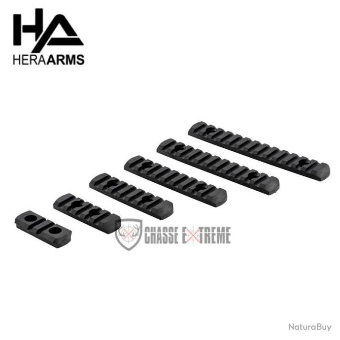 Set de 6 Rails Picatinny en Polymère Compatible M-Lok HERA ARMS Noir ...