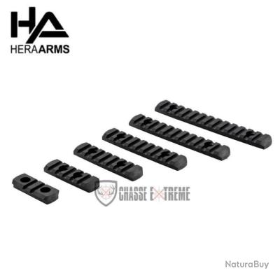 Set de 6 Rails Picatinny en Polymère Compatible M-Lok HERA ARMS Noir ...