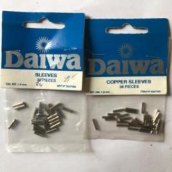60 sleeves 1,2 mm et 1,5 mm daiwa pêche carnassier occasion