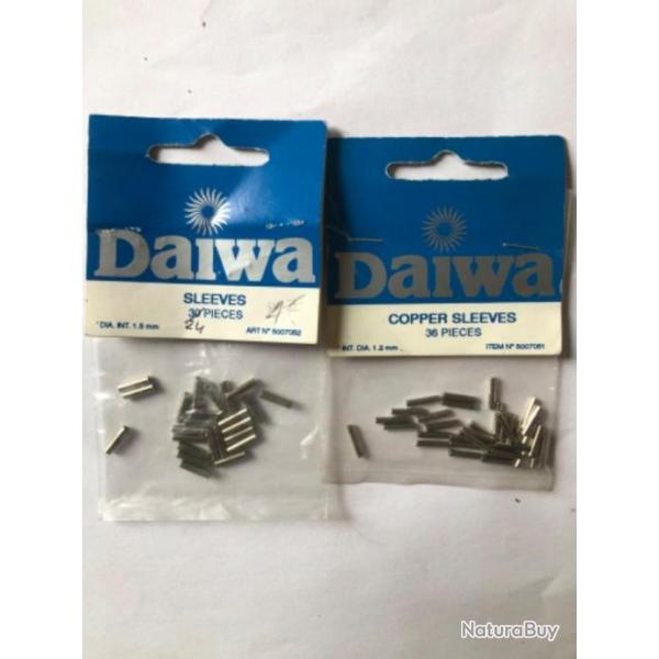 60 sleeves 1,2 mm et 1,5 mm daiwa pche carnassier occasion