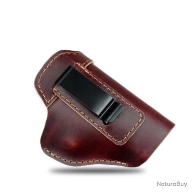 Etui cuir pour revolver Webley calibre 380 réf bru 20 - Étuis, Holsters, Fontes (6557554
