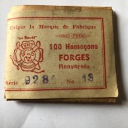 100 hameçon n 13 palette ref 9284 bronzé forgé renversé  peche carnassier vmc