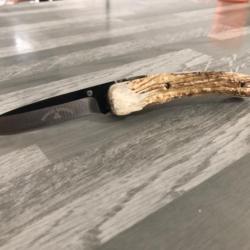 Couteau de poche manche bois de chevreuil