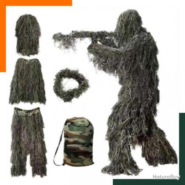 Tenue de camouflage 3D camouflage 5 en 1 - Livraison gratuite