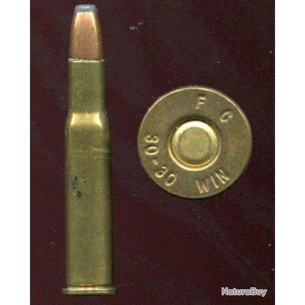 .30-30 Winchester - marque Federal Catridge FC - balle cuivre pointe plomb