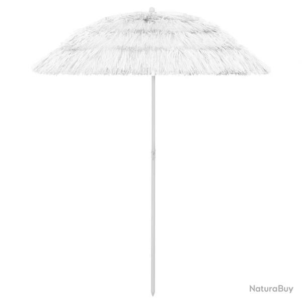 Parasol de plage hawaii 180 cm blanc 02_0008386