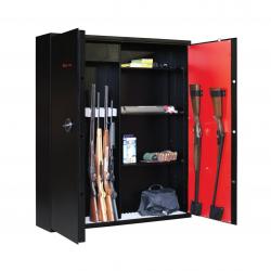 Armoire forte Elite MaxiGaper 24 armes - 12 armes + étagères modulables
