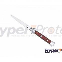 Couteau italien automatique manche stamina rouge 12 cm
