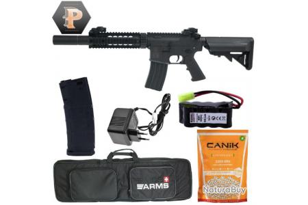 COLT - Pack Réplique Airsoft Colt M4 Keymod Blast Black full metal