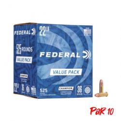 Cartouches Federal Champion Plated HP 725 - Cal. 22 LR - 22LR / Par 10