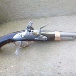 Superbe pistolet réglementaire Français modèle 1786 de Marine.
