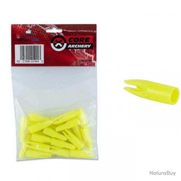 25 Encoches Recreation pour flches 7 mm Jaune