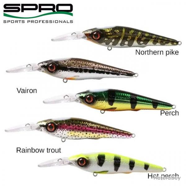 Leurre Spro Iris Twitchy HL 7,5cm Hot Perch