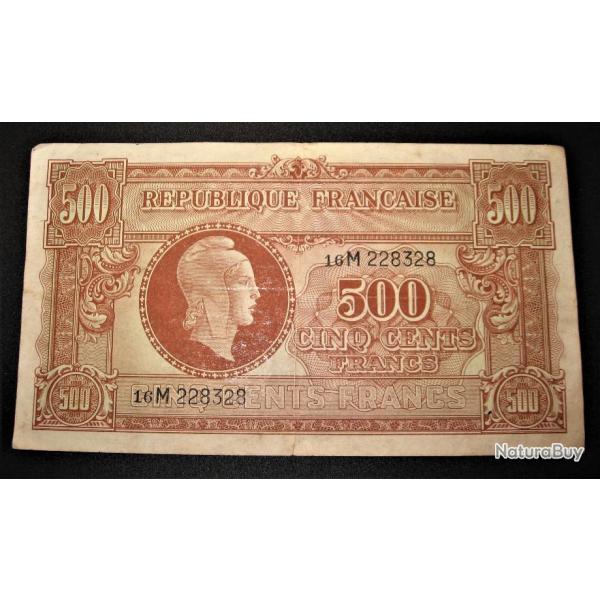 billet du tresor franais 500 Francs (Marianne) 1945