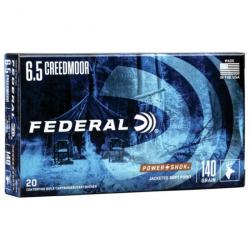 Balles Federal Power-Shok Rifle Jacketed Soft Point- Cal. 6.5 Creedmoor - 6.5 Creedmoor / Par 3