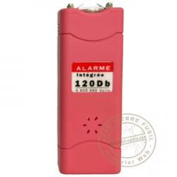 Akis Technology - Poing électrique Mini square 5 000 000 V + led + alarme Rose