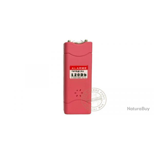 Akis Technology - Poing lectrique Mini square 5 000 000 V + led + alarme Rose