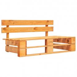 Banc de jardin meuble de patio d'extérieur terrasse palette de jardin 110 x 65 x 55 cm bois marron