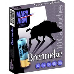 Boite De 10 Cartouches Mary Arm Brenneke Calibre 12