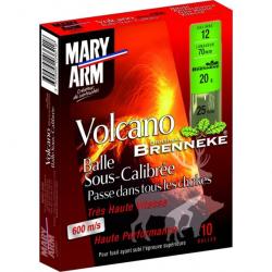Boite De 10 Cartouches Mary Arm C12 Volcano Balle Calibre 12 - Gr - Bj -