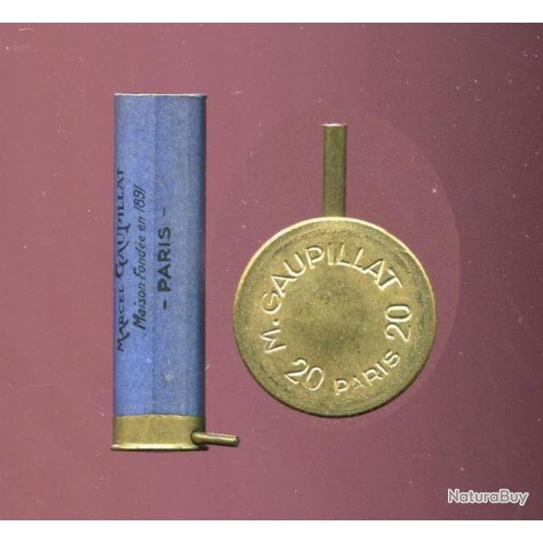 Cal. 20  broche - Marcel GAUPILLAT PARIS - tube carton bleue, neuf et jamais charg