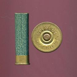 Cal. 24 - Très ancienne douille datant - 1890 - GEVELOT 24 PARIS 24 - amorce marquée G en relief