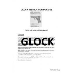 notice pistolet GLOCK (envoi par mail) en Anglais - VENDU PAR JEPERCUTE (m1664)
