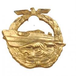 Insigne de la Kriegsmarine reproduction ( épingle de fixation absente )