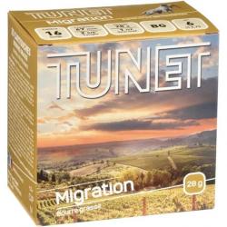 Cartouches Tunet Migration 28g BG plomb n°6 - Cal.16 x1 boite