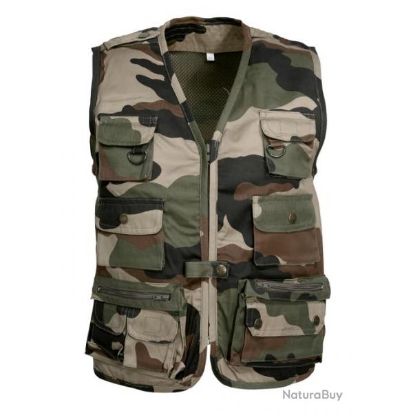 Gilet Reporter enfant Camo CE Percussion