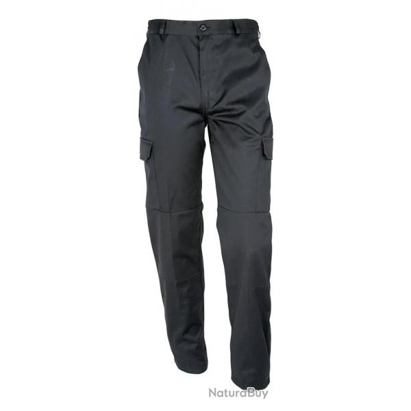 Pantalon basic polycoton Noir Idaho