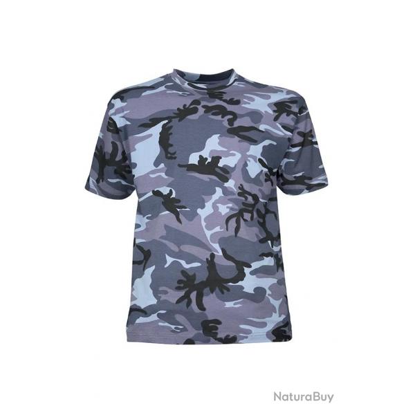 T shirt CityGuard Camo Urbain bleu
