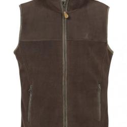 Gilet Percussion Polaires Scotland Marron 4 Poches