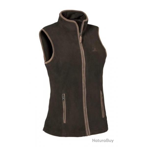 Gilet Percussion Polaire Scotland Kaki Pour Femme