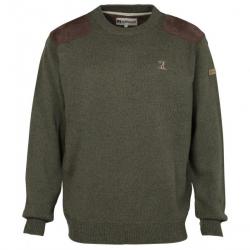 Pull De Chasse Percussion Col Rond Broderie Percussion