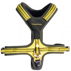 091100045 NIG Harnais Jaune/Vert S cou 35 cm ventre 39-63